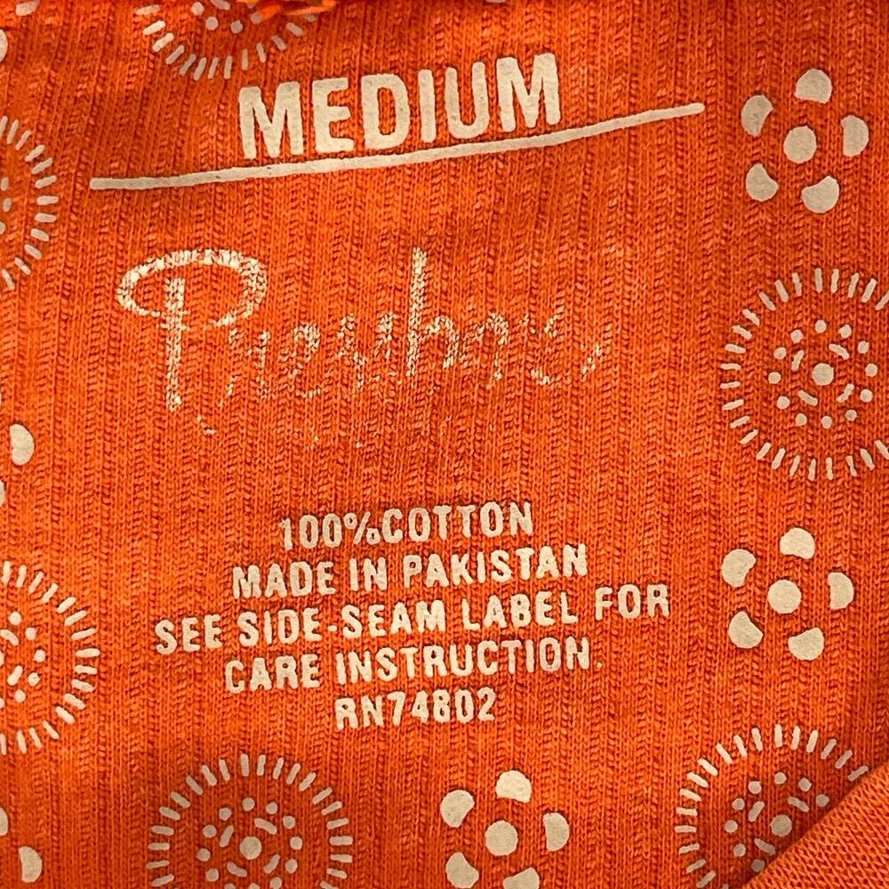 Pressbox Clemson Tigers Comfy Cord Sweatshirt Mens Medium Orange Ribbed‎ PK 8280 - Picture 4 of 9